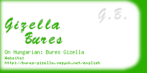 gizella bures business card